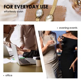 findtime Ladies Watches Silver Watches Women Dainty Watch Bracelet for Everyday Use