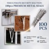 100 Metal Truck Seals - Heavy Duty Steel Trailer &