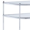 Convenience Concepts Royal Crest Entryway Table, Chrome / Glass