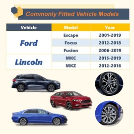 Kadrick 20pcs M12x1.5 Lug Nuts,One-Piece Solid Chrome OEM Factory Style, Replacement for 2001-2024 Ford Escape/2012-2018 Focus/2006-2020 Fusion/Lincoln 2015-19 MKC/2012-16 MKZ,Large Acorn Seat…