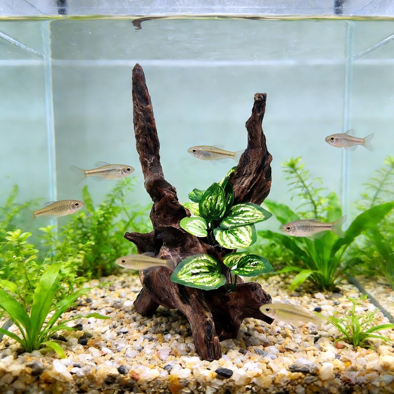 Resin Simulation Driftwood Aquarium Decor, Fish Tank Landscape Ornament Hideout