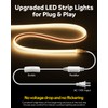 Aclorol 50ft AC 110V COB LED Strip Lights Outdoor Waterproof