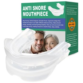 Anti-Snoring Mouth Guard, Snoring Solution Reusable Mouthpiece, Anti-Snoring Devices - Helps Stop Snoring for Men and Women, Clear