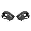 2Pcs Gear Shift Knob Cover Trim Protective Carbon Fiber Gear