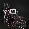 MR FIVE 60 Sheets Black with Pink Heart Tissue Paper