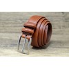 Ashford Ridge Mens 33mm Double Loop Leather Belt - Brown