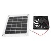 10W Solar Powered Exhaust Fan 5V Waterproof Portable Monocrystalline Silicon