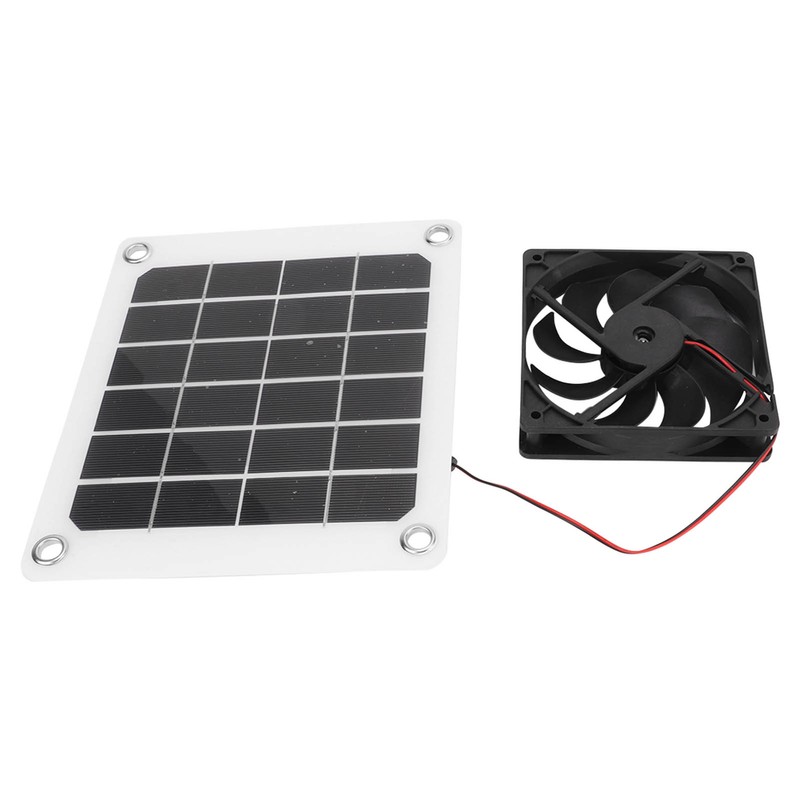 10W Solar Powered Exhaust Fan 5V Waterproof Portable Monocrystalline Silicon