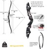 TOPARCHERY Archery Recurve Bow Takedown Bow