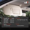 A-Premium Right Passenger Side Sun Visor with Mirror - Compatible