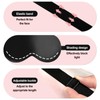 Quelcc Quelcc Sleep Mask, 2 Pack Silk Eye Mask, Soft