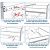 Pack of 4 Drawer Runners, 246 mm Drawer Runners, Drawer