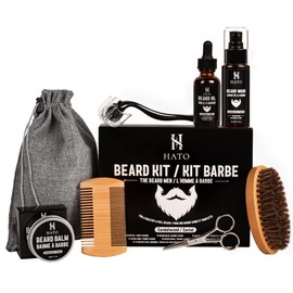HATO Beard Kit, Bartpflege-Set für Männer, L'Homme à Barbe