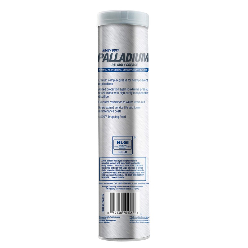 Valvoline Palladium #2 3% Moly, Heavy Duty (HD) Grease 14.1