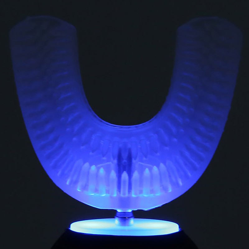 Child Automatic Toothbrush UShape Rechargeable Cartoon 3 Gears Kid Oral