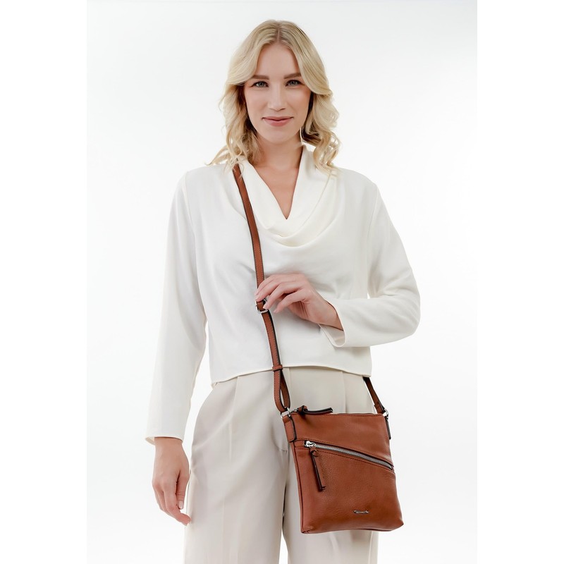 Tamaris Umhängetasche TAS Alessia 30443 Damen Handtaschen Uni cognac 700
