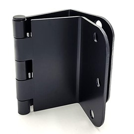 3.5 Inch Swing Clear Offset Door Hinge (5/8" Radius, Matte Black)