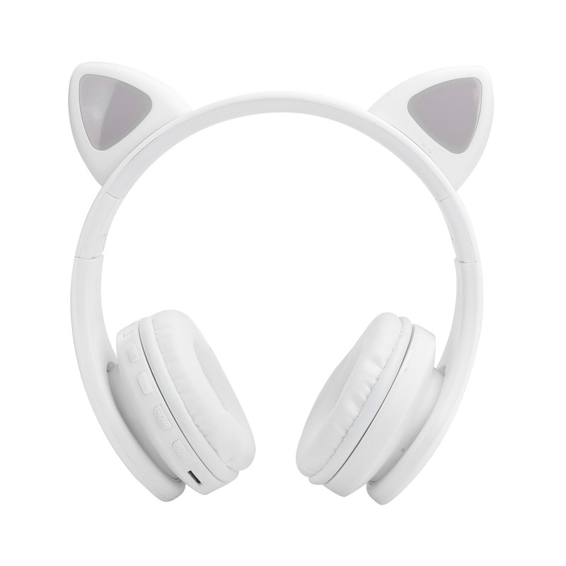 LED Noise Reduction Headset Cat Ear Shape Bluetooth 5.0 Headset