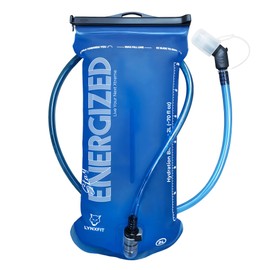 LYNXFIT Hydration Bladder 2L with Magnetic Tube Clip – BPA-Free, Odorless Water Bladder with Food-Grade TPU & Premium TPU Tube, Leakproof Hydration Pack Reservoir for Hiking, Running, Cycling, Camping