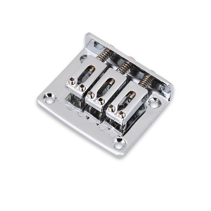 Electric Guitar Bridge, Zinc Alloy 3 String Fixed Hardtail Guitar