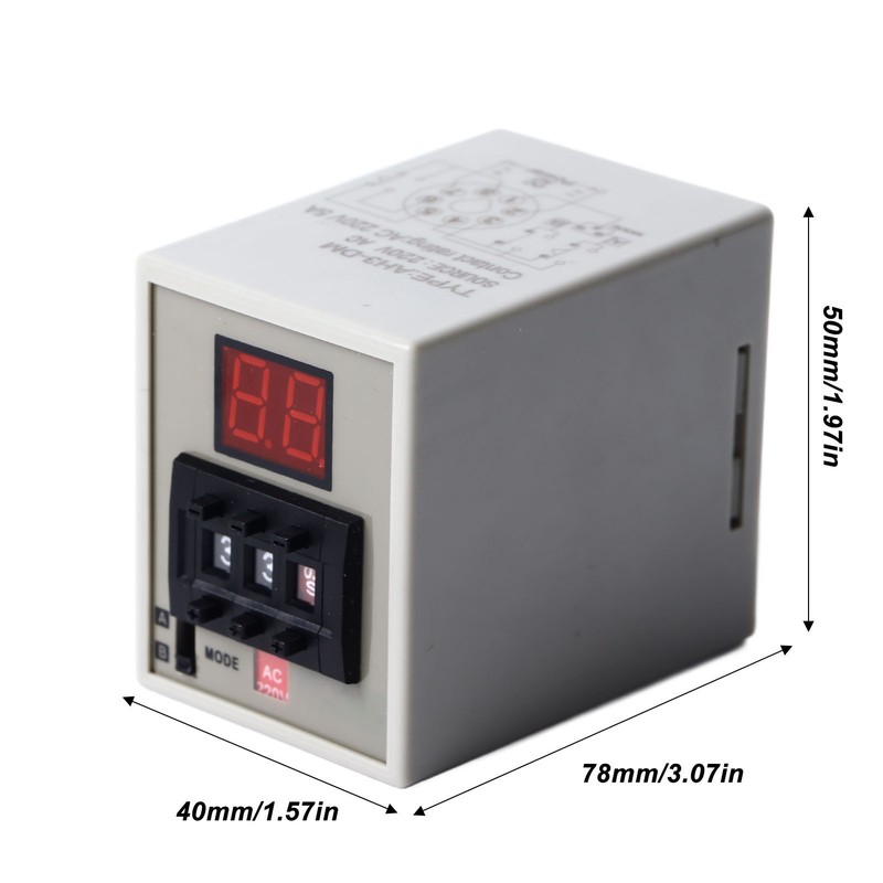 Delay Timer Relay Digital Display Stable Easy Controlled Delay Relay
