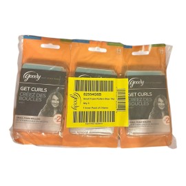 Goody Small Foam Rollers Get Curls Blue 14ct 1 Inner Pack Of 3 Items Style Hair