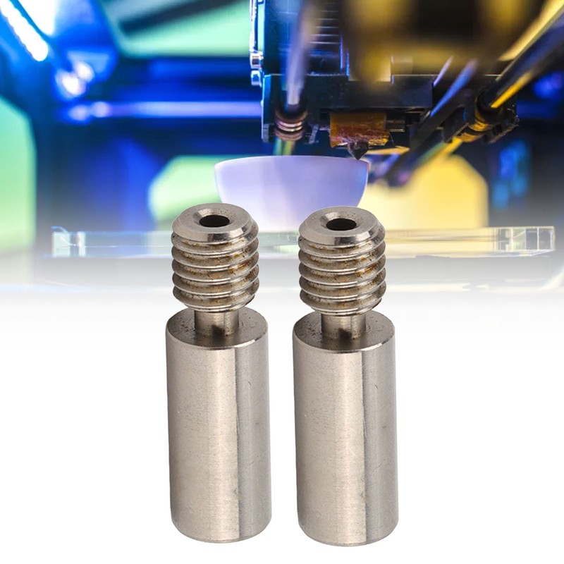 2Pcs All Metal Hotend Throat Tube High Accuracy Slick Inner