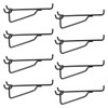 Pegboard Shelf Hooks, 8PACK 6" Black Metal Utility Hook Set,