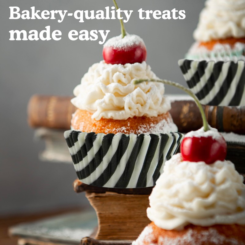 Regency Wraps Greaseproof Professional Grade Baking Cups, Pack of 40,