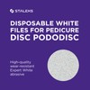 Staleks Pro Disposable White Files – Compatible Only with PODODISC