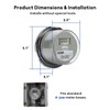 MEASUREMAN Digital Electric Meter 240V 3 Wire KWH Watt Meter
