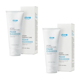 A.t.o.m.y Evening Care Foam Cleanser 5.1 FL. OZ(150g) x 2 Pack/Korean Skin Care Rutine