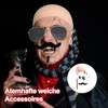 5Pcs Set Bald Cap Pitbull, Pitbull Bald Cap And Sunglasses