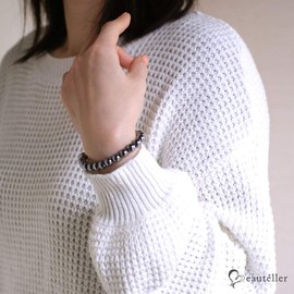 Beautéller Terahertz Bracelet, 0.3 inches (8 mm), Approx. 6.3 inches (16 cm)