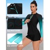 ATTRACO Women's UPF 50+ Rash Guard Two Piece Sets Long