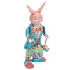 Rabbit Clockwork Toy Retro Metal Swinging Drumming Rabbit Wind Up