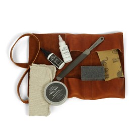 1844 Helko Werk Germany Maintenance Kit - Axe Sharpening Stone, Tool File, Axe Handle Oil, Axe Head Oil, Tool Blade Cleaning Abrasive Block #F8790