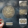 Viking Vegvisir Coin Viking Compass Coin Wayfinder Symbol Nordic Mythology