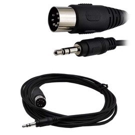 Speaker Cable, 3.5mm Stereo Male to 7 Pin Male Converter Cord [3M] 7 Pin Din MIDI Cable, 7 Pin Din Male to 3.5mm (1/8") Stereo Male Replacement Audio Cable
