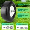 2 Pcs Upgrade 13x5.00-6 Flat Free Lawn Mower Tire and