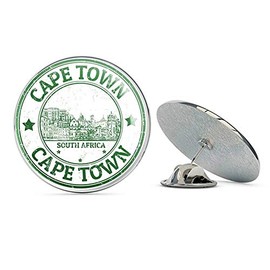 Cape Town South Africa Round Metal 0.75" Lapel Pin Hat Shirt Pin Tie Tack Pinback
