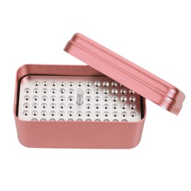 EustomA EustomA 72 Holes Burs Holder Blocks Autoclavable Bur Case 4 Color (Red)