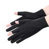 SIQITECH Half Finger Gloves, UV Protection, Women's, For Summer, Sunscreen,