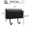 Special Lite Horizon Horizontal Wall Mount Mailbox - Black Aluminum