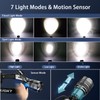 100000 Lumen LED Headlamp, Rechargeable Head Torch, 7 Modes Super