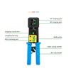 RJ45 Crimping Tool Pass Through CAT6 CAT5E Ethernet Wire Crimper