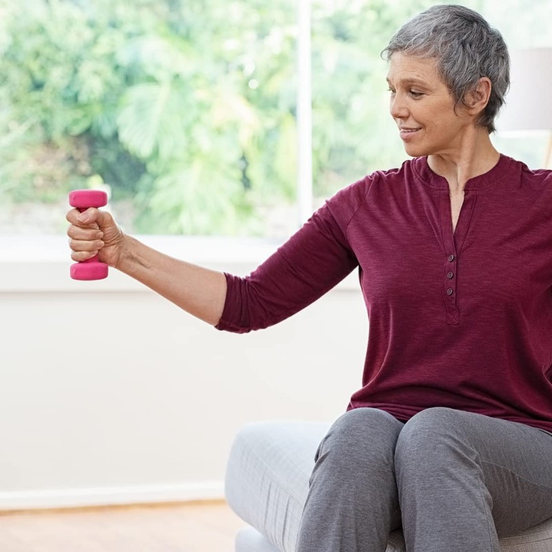 Vinyl Coated Dumbbells, 1 Pair