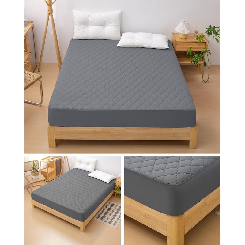 Melvint Fitted Sheet, Single Pad Integrated Fitted Sheet, Waterproof Bedwetting