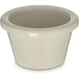 Carlisle FoodService Products Plastic Ramekins, Sauce Bowl, Sauce Cup for Catering, Kitchen, Restaurant, 1.5 Ounces, Bone