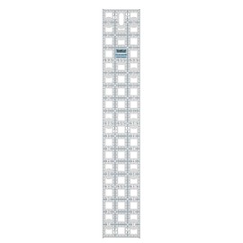 TrueCut, Ruler, Innovative Ruler Track and Cutter Guide System, Measures 3 x 18 Inches with 1/8-inch Increments